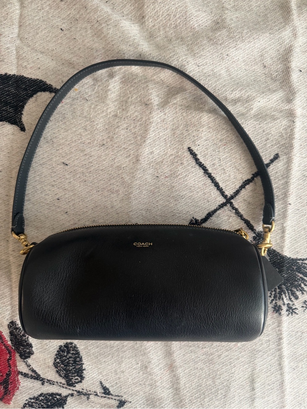 Coach Black Barrel Mini Bag with Brass Hardware - Picture 4 of 9